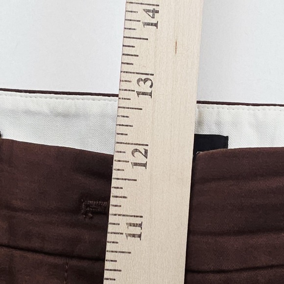 Talbots Pants Womens 16 Brown The Perfect Chino Stretch Straight Leg Casual Chic - Picture 9 of 10